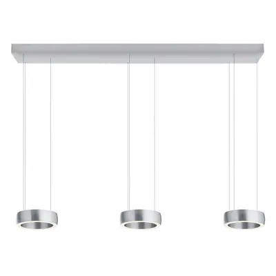 Designer-Pendellampe Bankamp Orbit aluminium matt 3-flammig dimmbar - LED - Lichtfarbe: Extra warmweiss - Material: Aluminium/St