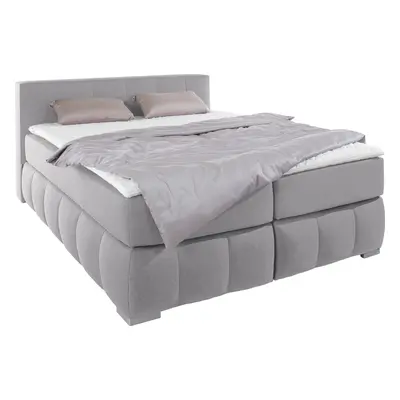 Home affaire Boxspringbett "Chelles" inkl. Topper, in XXL- Überlänge 220 cm, Unterbox mit feine Wölbung