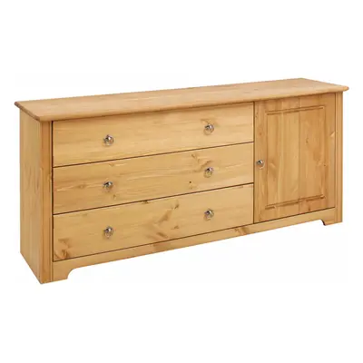 GOODproduct Kombikommode "Hugo" aus massiver Kiefer, Breite 152 cm