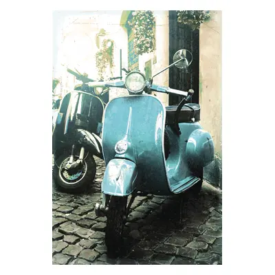 queence Metallbild "Vespa" Motorräder & Roller 1 Stk. tlg. Retro, Blechschild, Stahlschild, Italien