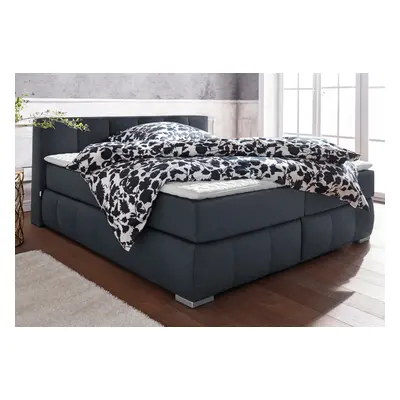 Home affaire Boxspringbett "Chelles" inkl. Topper, in XXL- Überlänge 220 cm, Unterbox mit feine Wölbung
