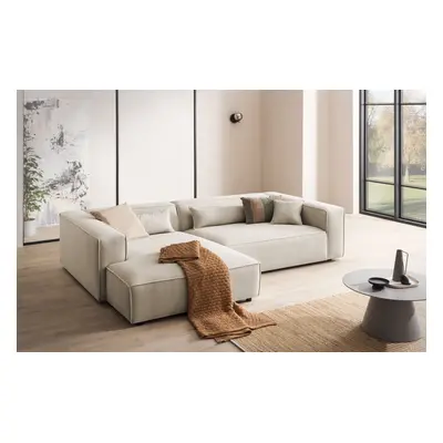 LeGer Home by Lena Gercke Ecksofa "PIARA XXL Cord, Big-Sofa, L-Form" wahlweise Ottomane rechts/links, Kedernaht, extra tiefe Sit