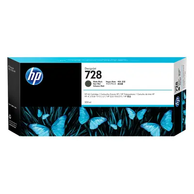 HP Tintenpatrone 728 matte black F9J68A DesignJet T730/T830 300ml