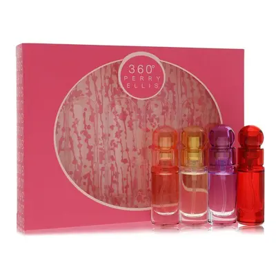 Perry Ellis perry ellis 360 Gift Set -- Four piece Travel Gift Set Includes 8 ml Mini Eau De Parfum Spray of each. 360 Coral, 36