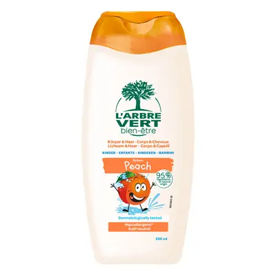 L'arbre Vert Dusch Kinder Peach Fl 260 ml