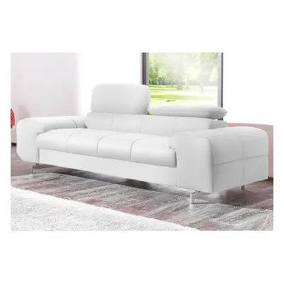 COTTA 2-Sitzer "Chef" Big-Sofa mit Kopfteilverstellung, edle Metallkufen