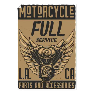 Artland Wandbild "Motorrad Los Angeles" 1 Stk. tlg. als Alubild, Leinwandbild, Poster, Wandaufkleber in verschied. Grössen