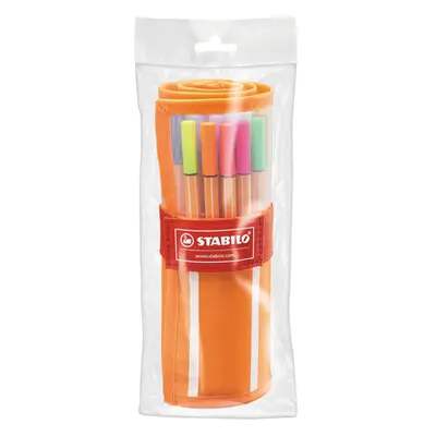 STABILO® Fineliner Point 88, 0,4 mm, farbsortiert, Nylon-Etui à 30 Stück