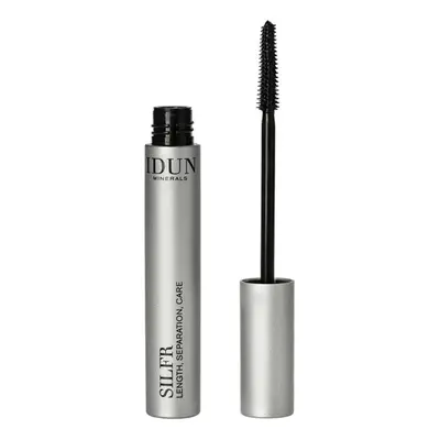 Idun Minerals Mascara Silfr Black length separation vegan