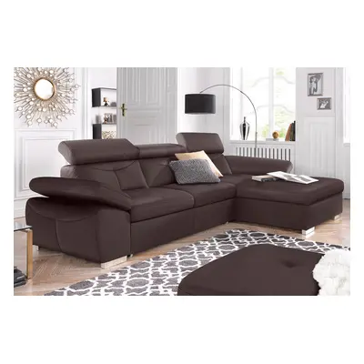 exxpo - sofa fashion Ecksofa "Spring, super bequem, mit Armteil- und Kopfteilfunktion" L-Form, wahlweise mit Bettfunktion und Be