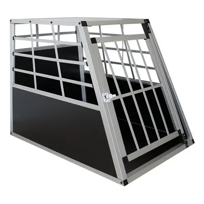 Hauptner Hundetransportbox aus Aluminium Grösse L - Schwarz -