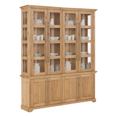 GOODproduct Vitrine "Melissa" aus massiver Kiefer, FSC zertifiziert, Breite 171 cm