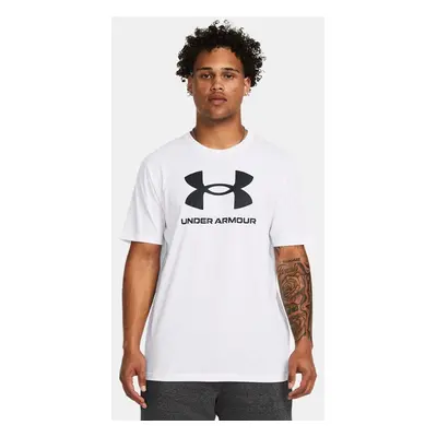 Under Armour Logo Men's Short Sleeve White / Black XS