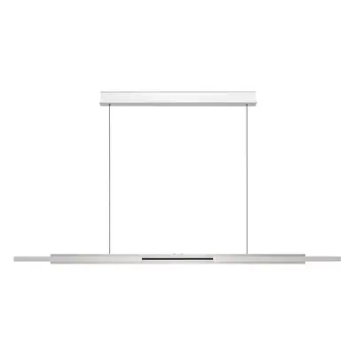 Pendellampe Whippy Silber Aluminium/Eisen - Farbe: Aluminium eloxiert - LED - Lichtfarbe: Warmweiss - Kaltes Tagesweiss - LED En