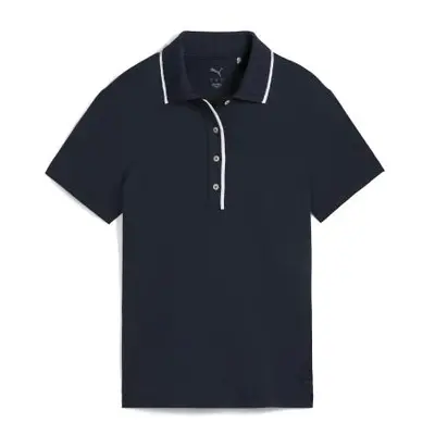 Puma W Cloudspun Bridges SS Polo - deep navy