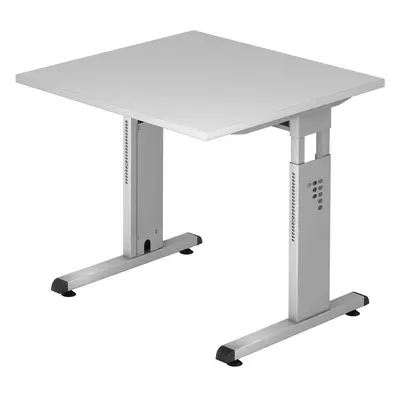 Schreibtisch Office Grau Holz 80 cm - Material: Holzwerkstoff - Schreibtisch