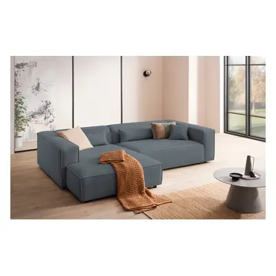 LeGer Home by Lena Gercke Ecksofa "PIARA XXL Cord, Big-Sofa, L-Form" wahlweise Ottomane rechts/links, Kedernaht, extra tiefe Sit
