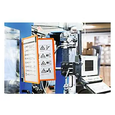 Magnet-Wandhalter-Set VARIO WALL, inkl. 5 Tafeln, orange