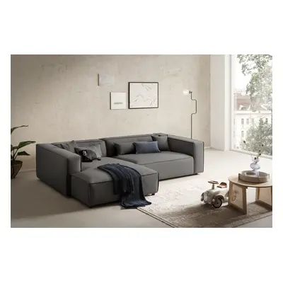 LeGer Home by Lena Gercke Ecksofa "PIARA XXL Leinenoptik, Big-Sofa, L-Form" wahlweise Ottomane rechts/links, Kedernaht, extra ti