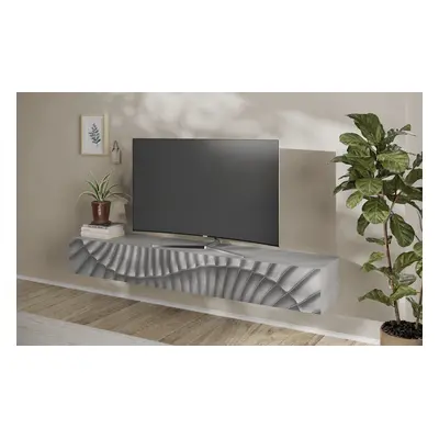 GOODproduct TV-Board "Snake, Schwebe-Lowboard, TV-Schrank, Media-Board, Breite 210 cm" mit Siebdruck-Front, 1 Klappe, wandhängen