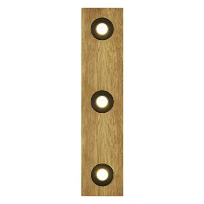 HERZBLUT Deckenlampe Lennon Schwarz Holz 72 cm 6 cm - Farbe: natur/schwarz - Material: Nickel/Holz