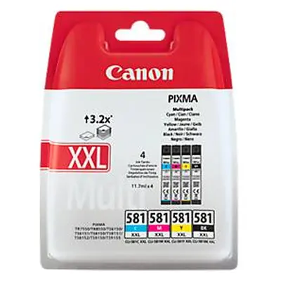 CANON Multipack Tinte XXL BKCMY CLI-581XXL Pixma TR7550 4x11.7ml