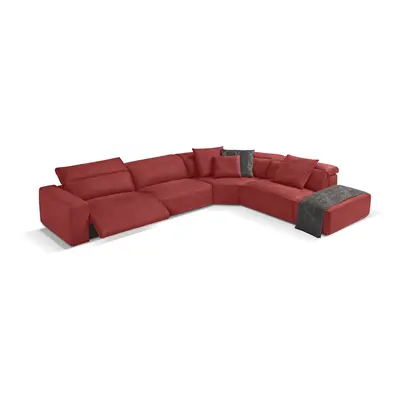 Egoitaliano Ecksofa "Beverly, extravangantes Designsofa mit erstklassigem Sitzkomfort" wahlweise mit elektrischer Relaxfunktion,