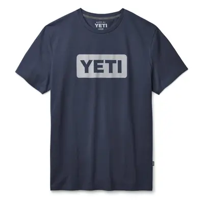 YETI Logo Badge Short Sleeve - T-Shirt - Navy/White