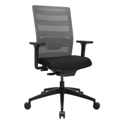Office swivel chair Topstar AirWork with 2D armrests, Gray, New, Ergonomic chair - ideal for flexible working