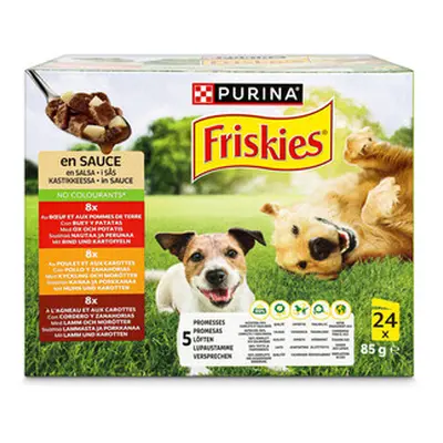 Friskies Hundefutter in Geleé Adult Fleisch 24x85g