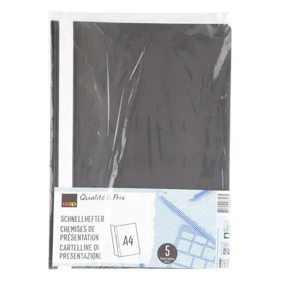 Coop 5 Schnellhefter A4 schwarz