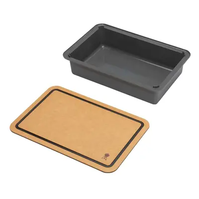 Weber WORKS Aufbewahrungsbox mit Schneidebrett-Deckel