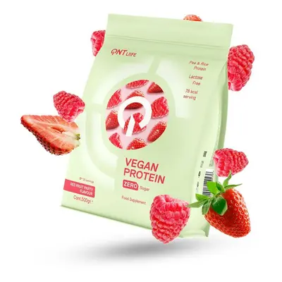 QNT Vegan Protein Zero Sugar-Lactose Free Red Fruit Party Btl 500 g