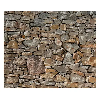 Komar Vliestapete "Digitaldruck Vlies - Stone Wall - Grösse 300 x 250 cm" bedruckt glatt Wohnzimmer, Schlafzimmer