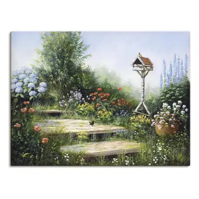 Artland Leinwandbild "Lieder der Vögel" Garten 1 Stk. tlg. auf Holzrahmen gespannt