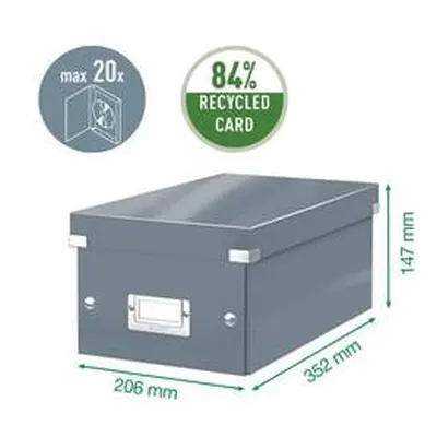 Leitz Aufbewahrungsbox Click & Store 20 DVD-Hüllen, Weiss
