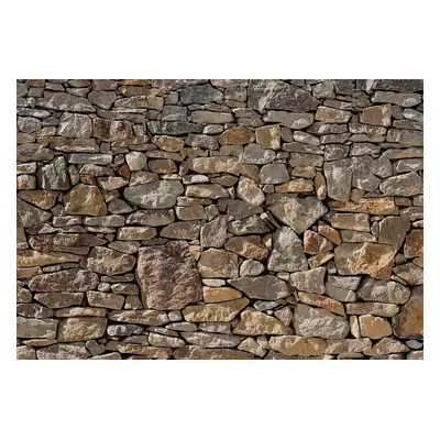 Komar Fototapete "Stone Wall - Grösse 368 x 254 cm" bedruckt glatt Wohnzimmer, Schlafzimmer