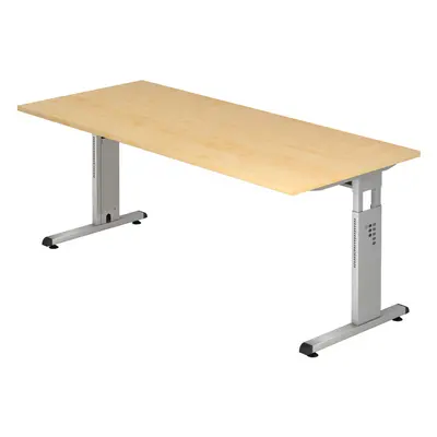 Schreibtisch Office Holz 180 cm - Farbe: Ahorn - Material: Holzwerkstoff - Schreibtisch