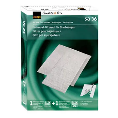 Coop Universal-Filterset für Staubsauger, SA 36
