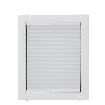 sunlines Plissee "One Size Style Crepe" blickdicht ohne Bohren verspannt Zubehörfarbe weiss, zum Klemmen