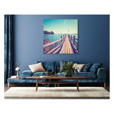 queence Acrylglasbild "Ernesto" Düne  Himmel  Landschaft  Meer  Meer Bilder  Spa  Steg  Strand 1 Stk. tlg. Fine Art-Print in Gal
