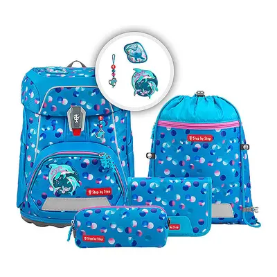STEP BY STEP Schulranzen Set FIT Dolphin Finja