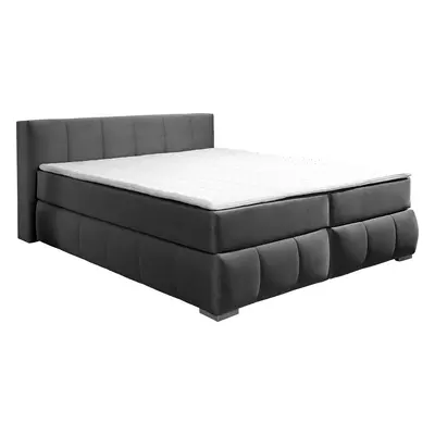 Home affaire Boxspringbett "Chelles" inkl. Topper, in XXL- Überlänge 220 cm, Unterbox mit feine Wölbung