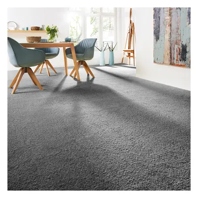 Andiamo Teppichboden "Softness, Velours, Gesamthöhe 17 mm, Luxusklasse LC5" rechteckig Uni Farben, Breite 400 cm, besonders weic