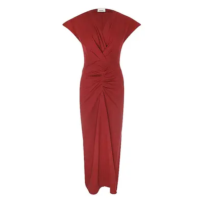 ISABEL MARANT Midikleid NADRA dunkelrot | 38