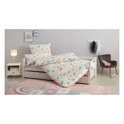 GOODproduct Kinderbettwäsche "CUDDLEE" 2 Stk. in vielen Designs: Dino,Einhorn,Weltraum,Baustelle,Herz,Trecker,Safari