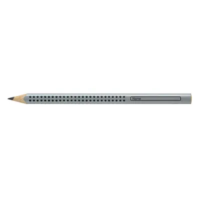FABER-CASTELL Bleistift Jumbo GRIP B 111900 3-eckig, silber