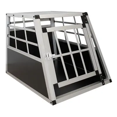 Hauptner Hundetransportbox aus Aluminium Grösse M - Schwarz -