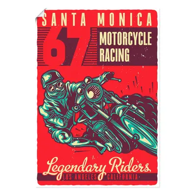 Artland Wandbild "Motorrad Santa Monica" 1 Stk. tlg. als Alubild, Leinwandbild, Poster, Wandaufkleber in verschied. Grössen