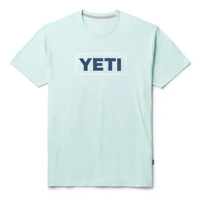YETI Logo Badge Short Sleeve - T-Shirt - Light Blue